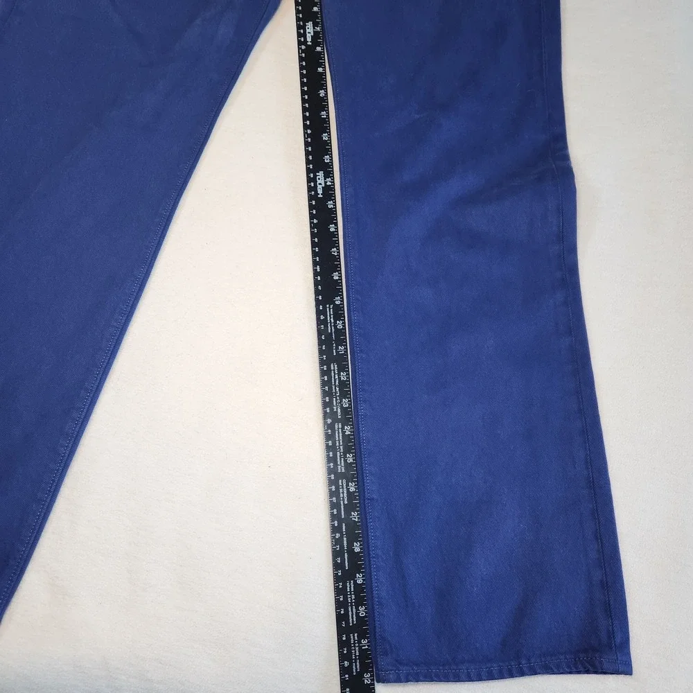 LEVI'S 501 Original Fit Straight Jeans Mens 36 x 32 Cobalt Blue Colorful NEW
